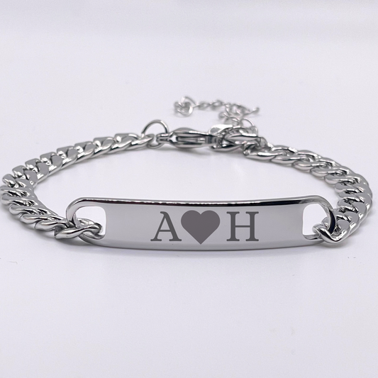 ENGRAVED CHAIN BRACELET