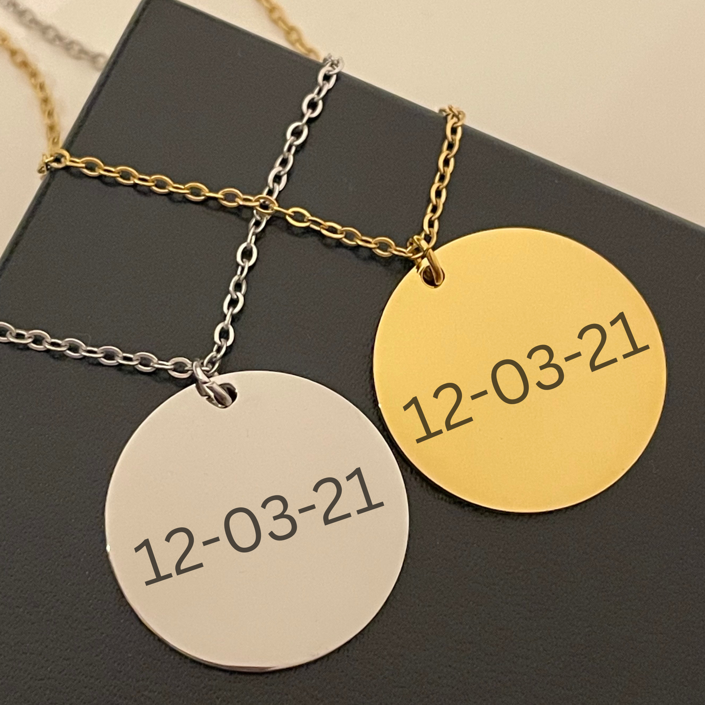 ENGRAVED DISC PENDANT