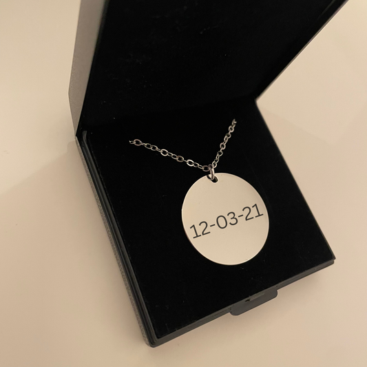 ENGRAVED DISC PENDANT