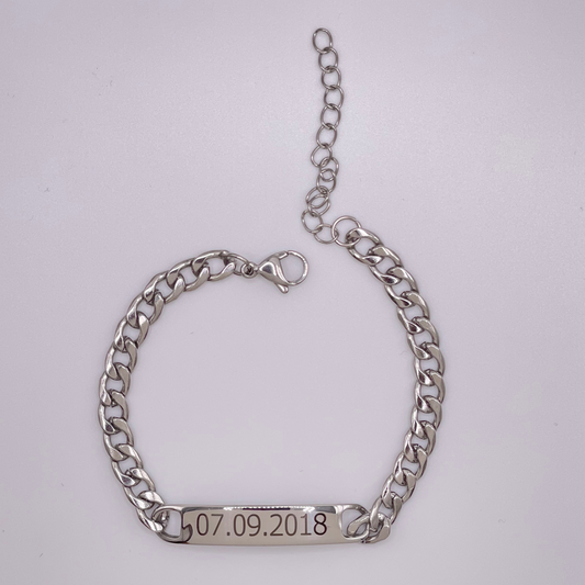 ENGRAVED CHAIN BRACELET