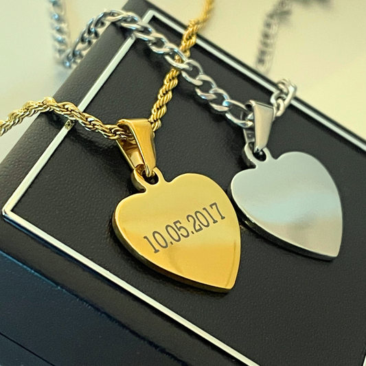 ENGRAVED HEART PENDANT